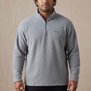 Patagonia Men's Capilene 1/4 Zip Fleece Pullover Vintage 2001 Grey XXL